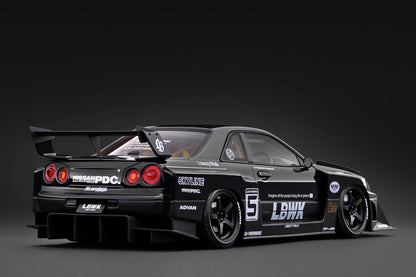 IG4135 Nissan LB-ER34 Super Silhouette Skyline GT-R (Black) 1/18 Ignition Model (PRE-ORDER)