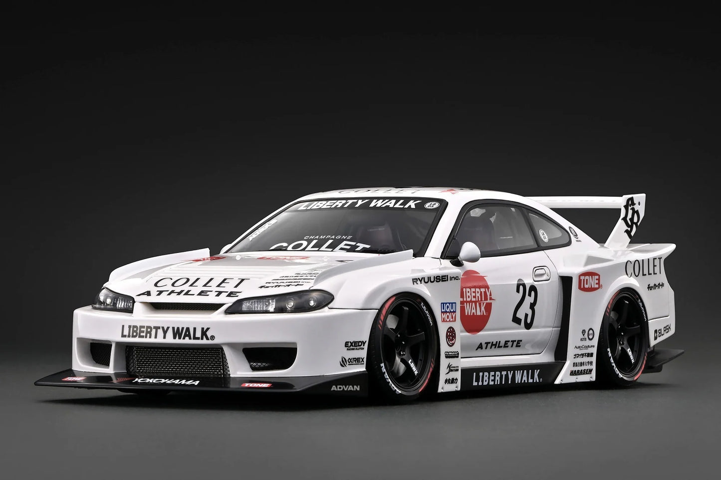 IG4137 LB-Super Silhouette S15 Nissan SILVIA White 1/18 Ignition Model (PRE-ORDER)