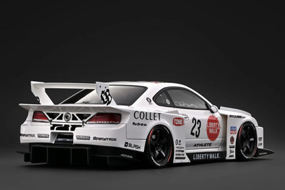 IG4137 LB-Super Silhouette S15 Nissan SILVIA White 1/18 Ignition Model (PRE-ORDER)