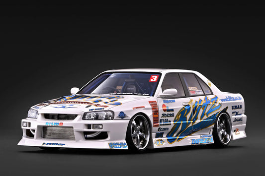 IG4195 URAS Nissan Skyline ER34 2004 D1 Spec Replica 1/18 Ignition Model (PRE-ORDER)