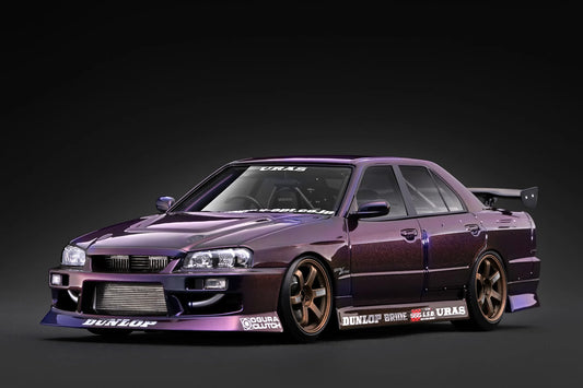 IG4200 URAS Nissan Skyline ER34 Purple Metallic 1/18 Ignition Model (PRE-ORDER)