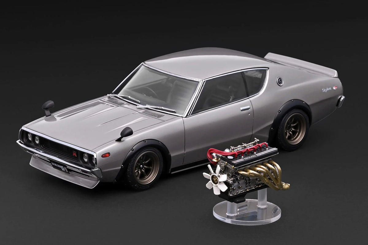 IG4254 Nissan Skyline 2000 GT-R (KPGC110) Silver w/Engine 1/18 Ignition Model (PRE-ORDER)