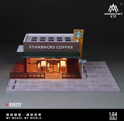 MoreArt 1/64 Starbucks Fujikawa Diorama Set