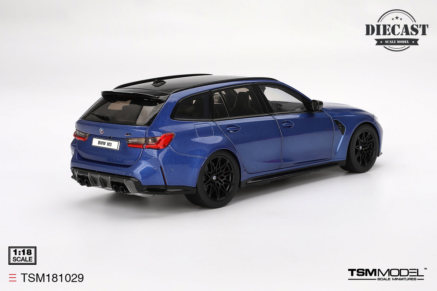 TSM Model 1/18 BMW M3 Competition Touring (Portimao Blue Met.)