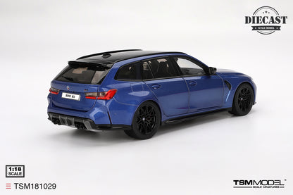 TSM Model 1/18 BMW M3 Competition Touring (Portimao Blue Met.)