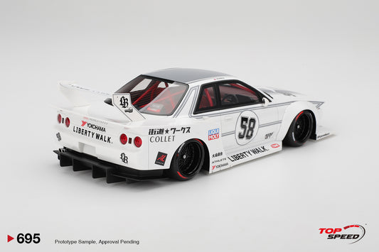 TopSpeed 1/18 LBWK Nissan GT-R (R32) - Lando Norris Kaido Works TAS 2025 (Mid-Sept Arrival)