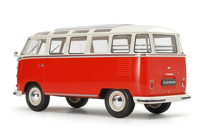 Tamiya 1/24 Volkswagen Type 2 (T1) Red/White - CLIC LOC Model Kit (NO PAINT/NO GLUE) - Nov Arrival