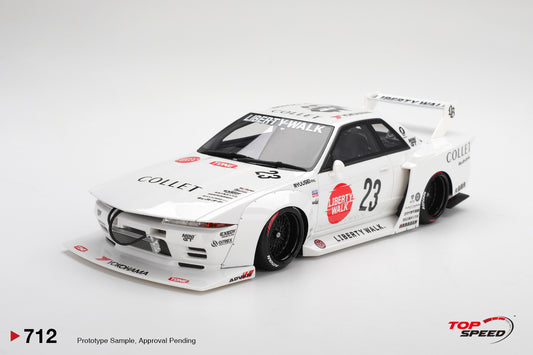 TopSpeed 1/18 LBWK Nissan Skyline GT-R R32 Kaido Works LB-Hinomaru (PRE-ORDER)