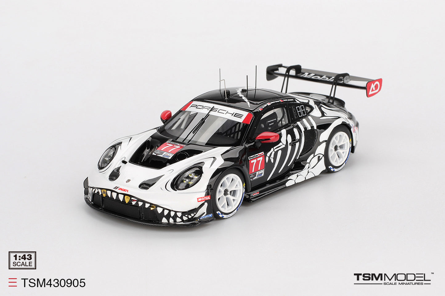TSM 1/43 Porsche 911 GT3 R #77 AO Racing 2025 IMSA Petit Le Mans