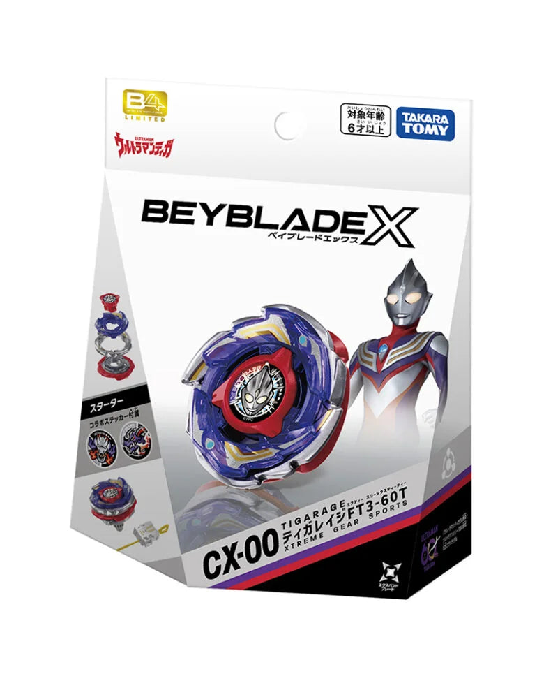 Beyblade X (CX-00) Tiga Rage FT-3-60T (Mid Oct Arrival)