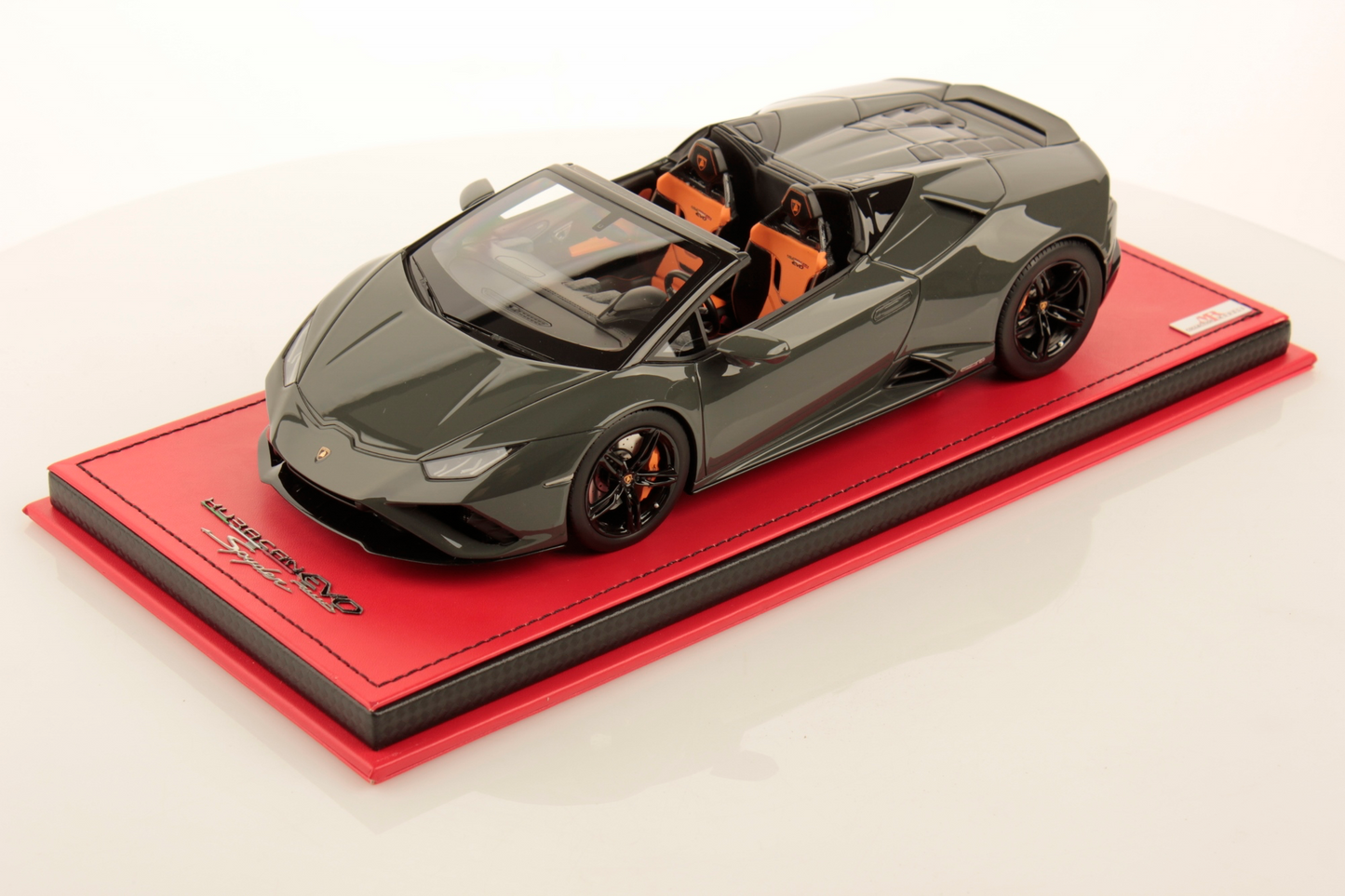 MR Collection 1/18 Lamborghini Huracan Evo Spyder RWD (Grigio Telesto)