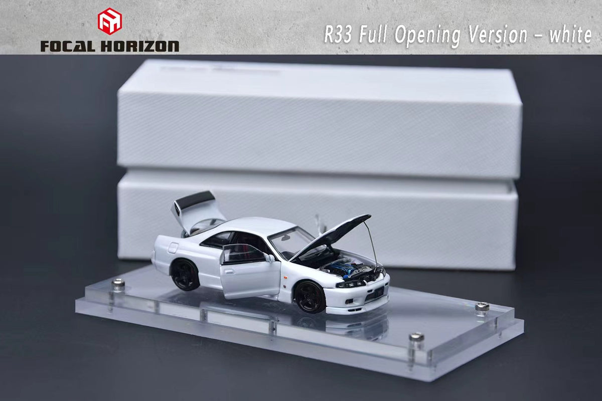 Focal Horizon 1/64 Nissan Skyline GT-R R33 (BCNR33) Fully Opening Diecast