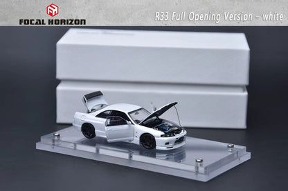 Focal Horizon 1/64 Nissan Skyline GT-R R33 (BCNR33) Fully Opening Diecast