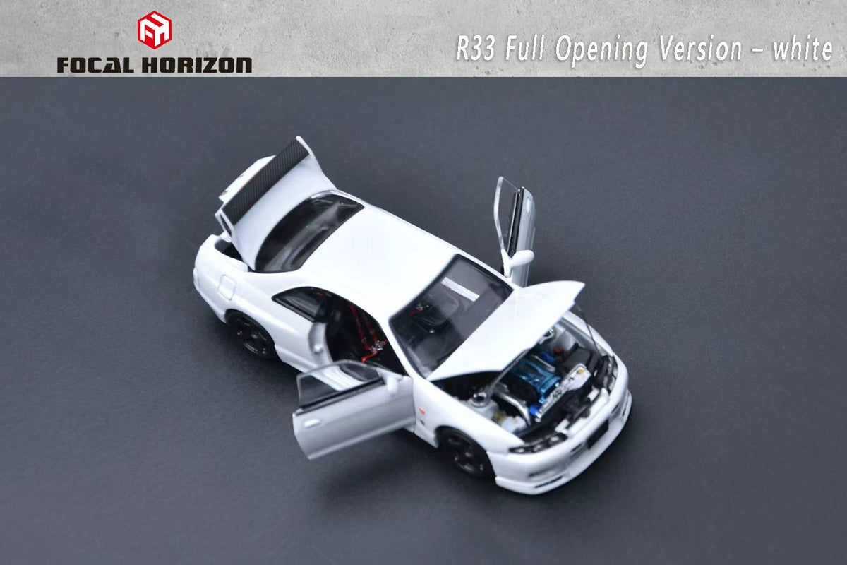 Focal Horizon 1/64 Nissan Skyline GT-R R33 (BCNR33) Fully Opening Diecast