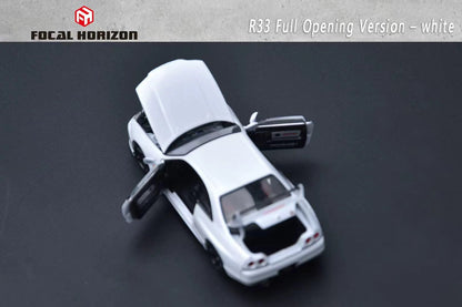 Focal Horizon 1/64 Nissan Skyline GT-R R33 (BCNR33) Fully Opening Diecast