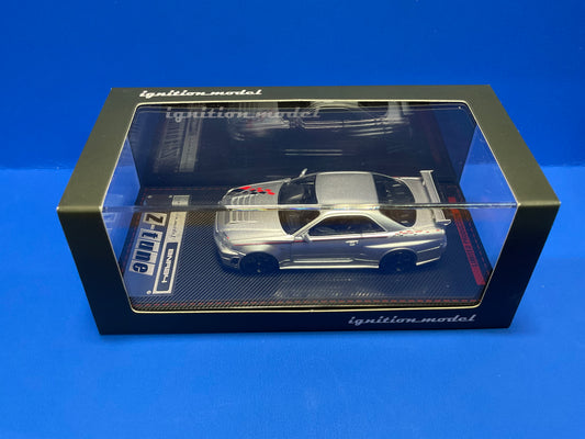 IG3840 Nissan Skyline GT-R R34 Z-Tune (Silver) 1/64 Ignition Model
