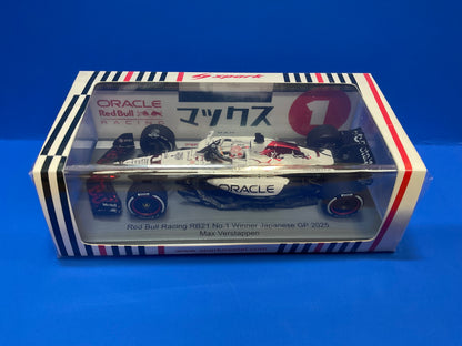 Spark 1/43 Red Bull Racing RB21 Winner Japanese GP 2025 Max Verstappen No.1