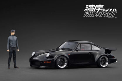 IG3593 Porsche Blackbird (964) Black 湾岸MIDNIGHT w/ Mr. Tatsuya Shima