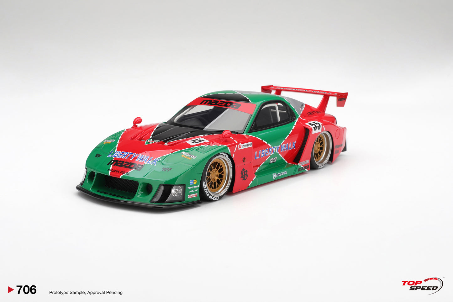 TopSpeed 1/18 Mazda RX-7 LB Super Silhouette 787 (PRE-ORDER)