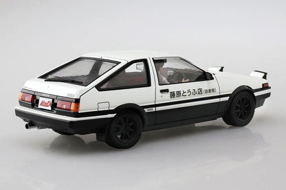 Aoshima 1/24 Initial D Fujiwara Takumi AE86 Trueno Project D Ver. w/Figure