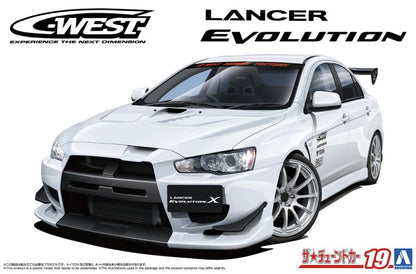 Aoshima 1/24 Mitsubishi C-West CZ4A Lancer Evolution X 07'