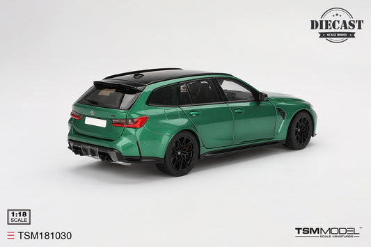 TopSpeed 1/18 BMW M3 Competition Touring (Isle of Man Green Met.)