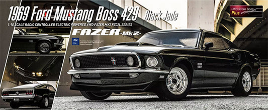Kyosho 1/10 FAZER 4WD Ford Mustang Boss 429 (1969) Black Jade R/C (PRE-ORDER)