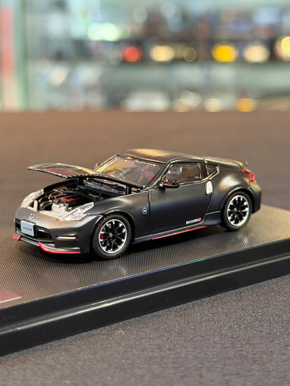Fuji 1/64 Nissan Fairlady 370Z NISMO (Matte Black w/Carbon Hood)