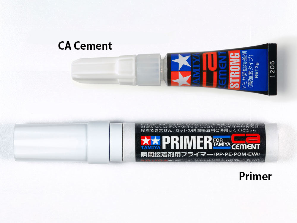 Tamiya CA Cement & Primer Set (PP/PE/POM/EVA)