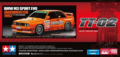 Tamiya 1/10 RC BMW M3 Sport Evo 1992 Jagermeister (TT-02)