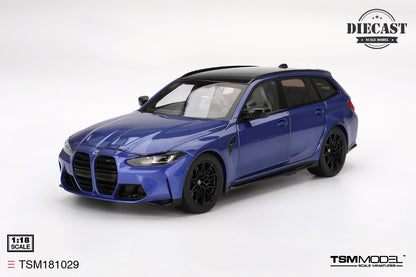 TSM Model 1/18 BMW M3 Competition Touring (Portimao Blue Met.)