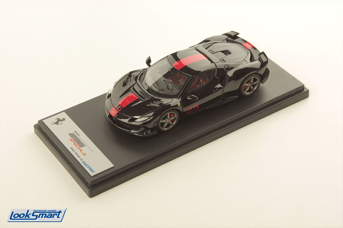 Looksmart 1/43 Ferrari 296 Speciale (Nero Purosangue w/Livery)