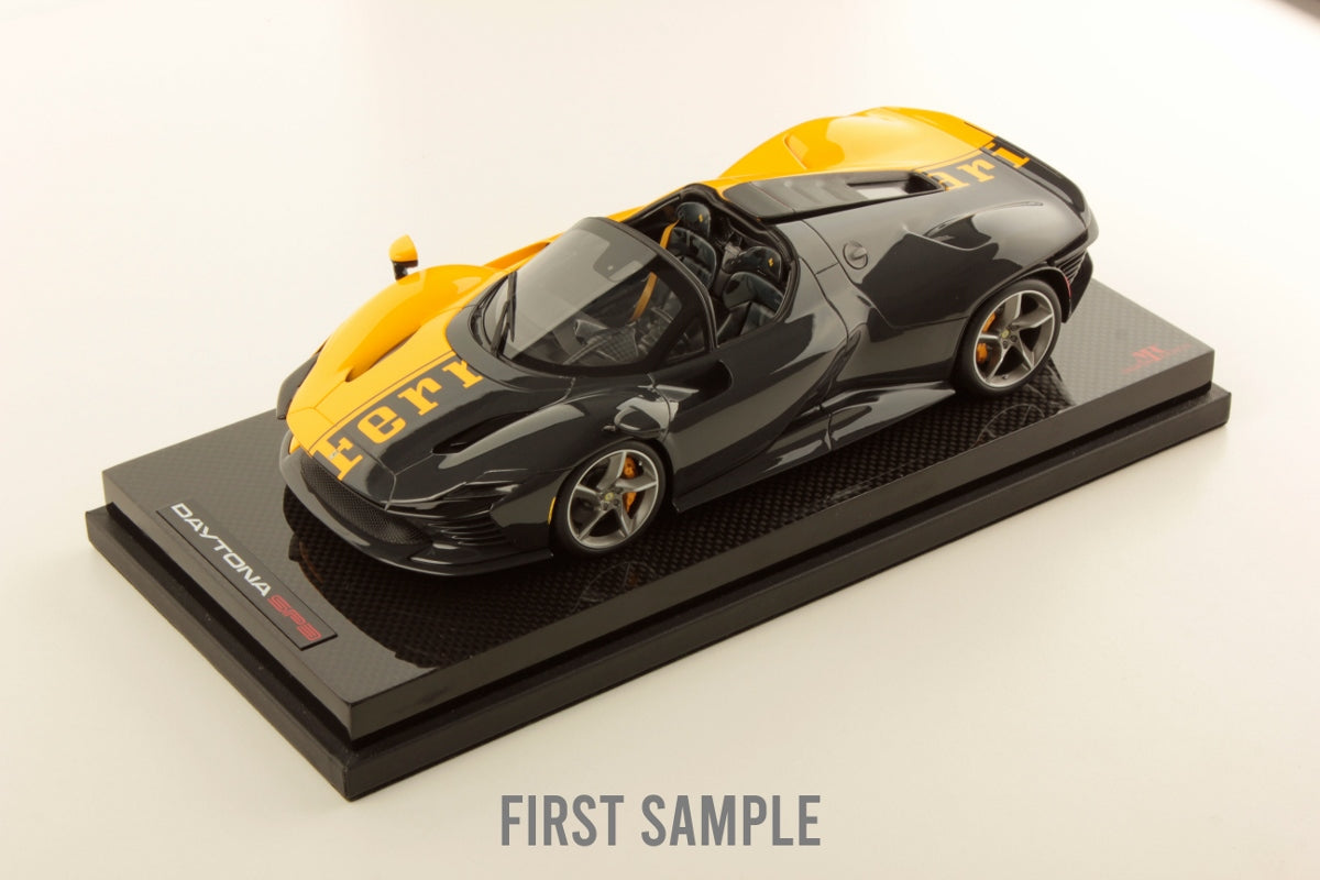 MR Collection 1/18 Ferrari Daytona SP3 (Giallo Modena/Shiny Carbon) PRE-ORDER