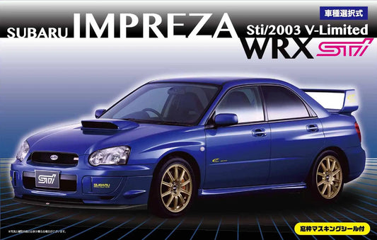 Fujimi 1/24 Subaru Impreza WRX STI 2003 V-Limited w/Window Frame Masking Seal