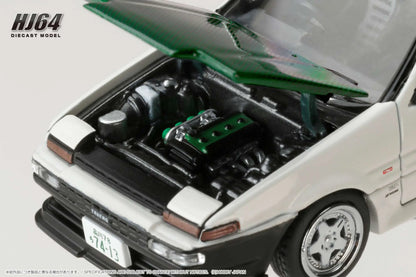 Hobby Japan 1/64 Toyota Sprinter Trueno (AE86) DRIFT KING Tsuchiya White