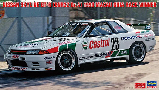 Hasegawa 1/24 Nissan Skyline GT-R (BNR32 Gr.A spec) 1990 Macau Race Winner