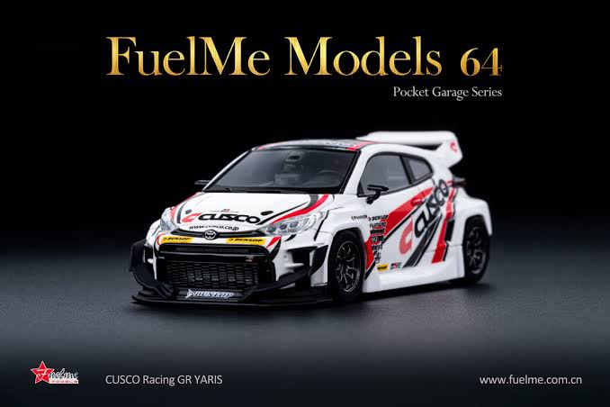Fuelme 1/64 Toyota GR Yaris CUSCO (White/Red)