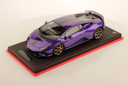 MR Collection 1/18 Lamborghini Huracán Tecnica (Viola Pasifae with Black Livery)