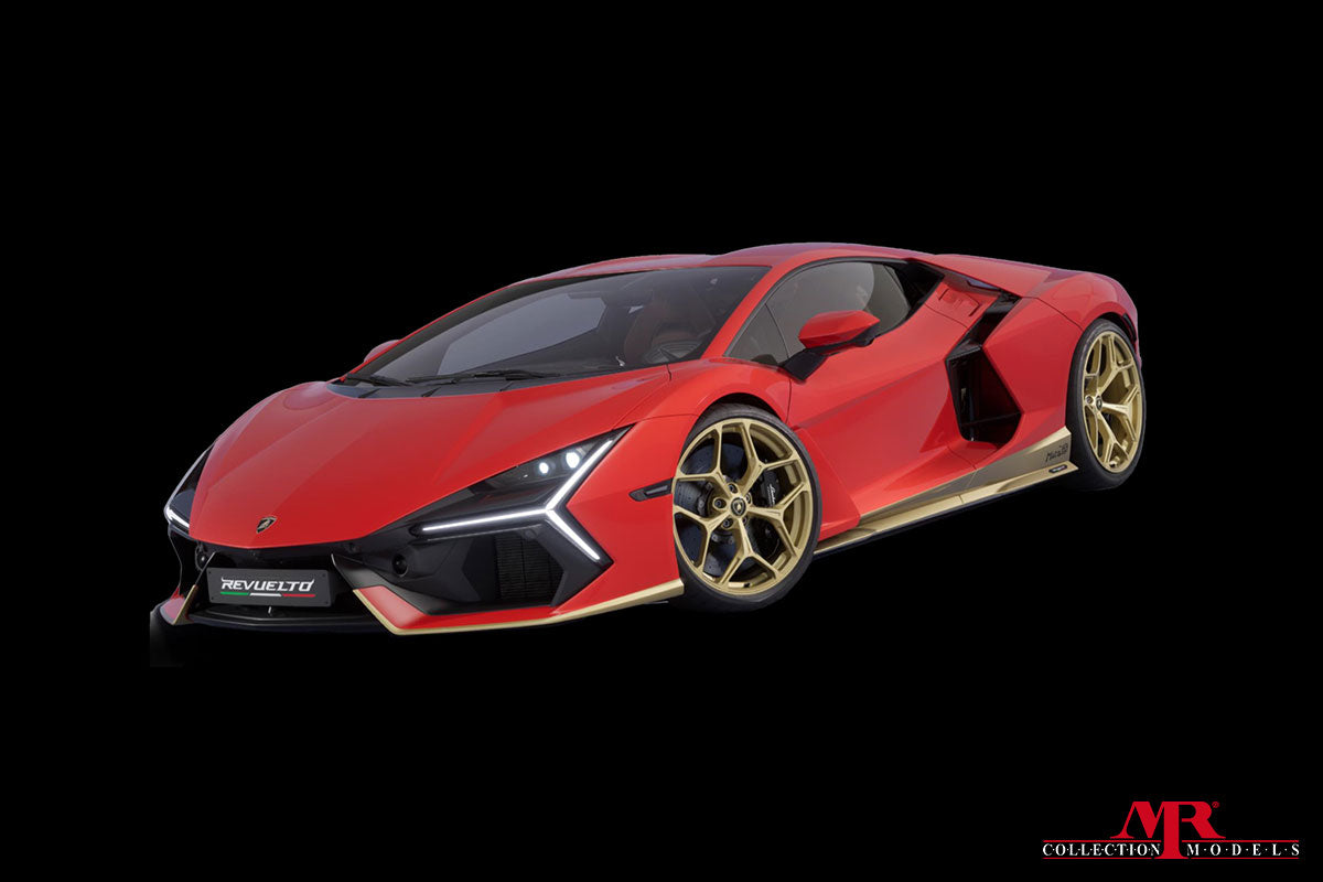 MR Collection 1/18 Lamborghini Revuelto 'Miura 60 Homage' (Rosso Arancio/Gold) PRE-ORDER