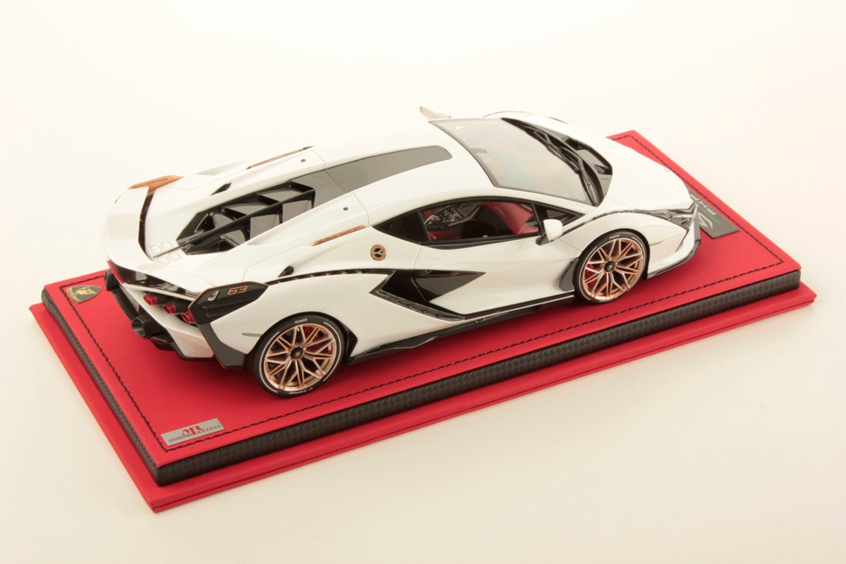MR Collection 1/18 Lamborghini Sian FKP 37 (Bianco Monocerus)