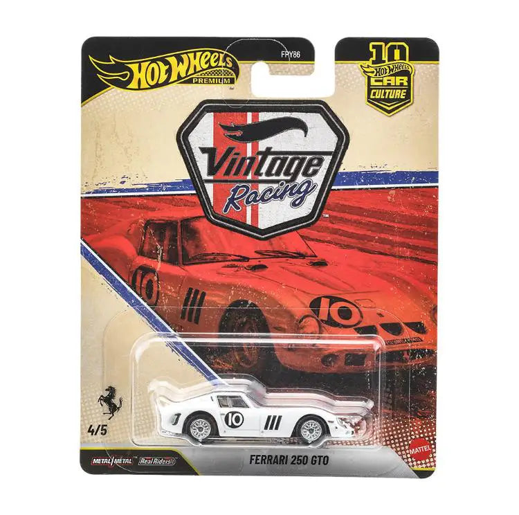 Hot Wheels Premium Car Culture Vintage Racing - Ferrari 250 GTO