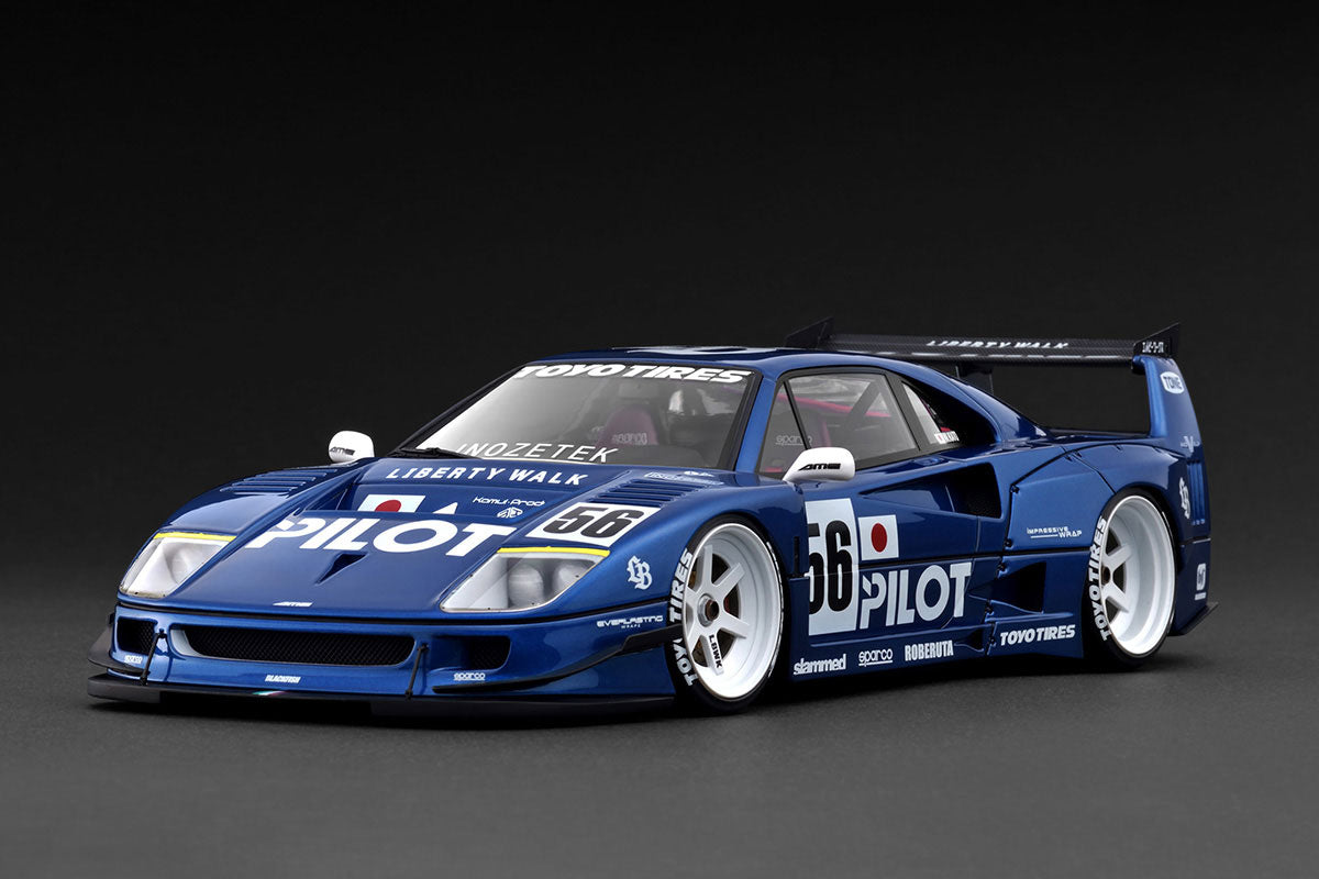 IG3753 Ferrari LB-WORKS 40 Blue Metallic 1/18 Ignition Model