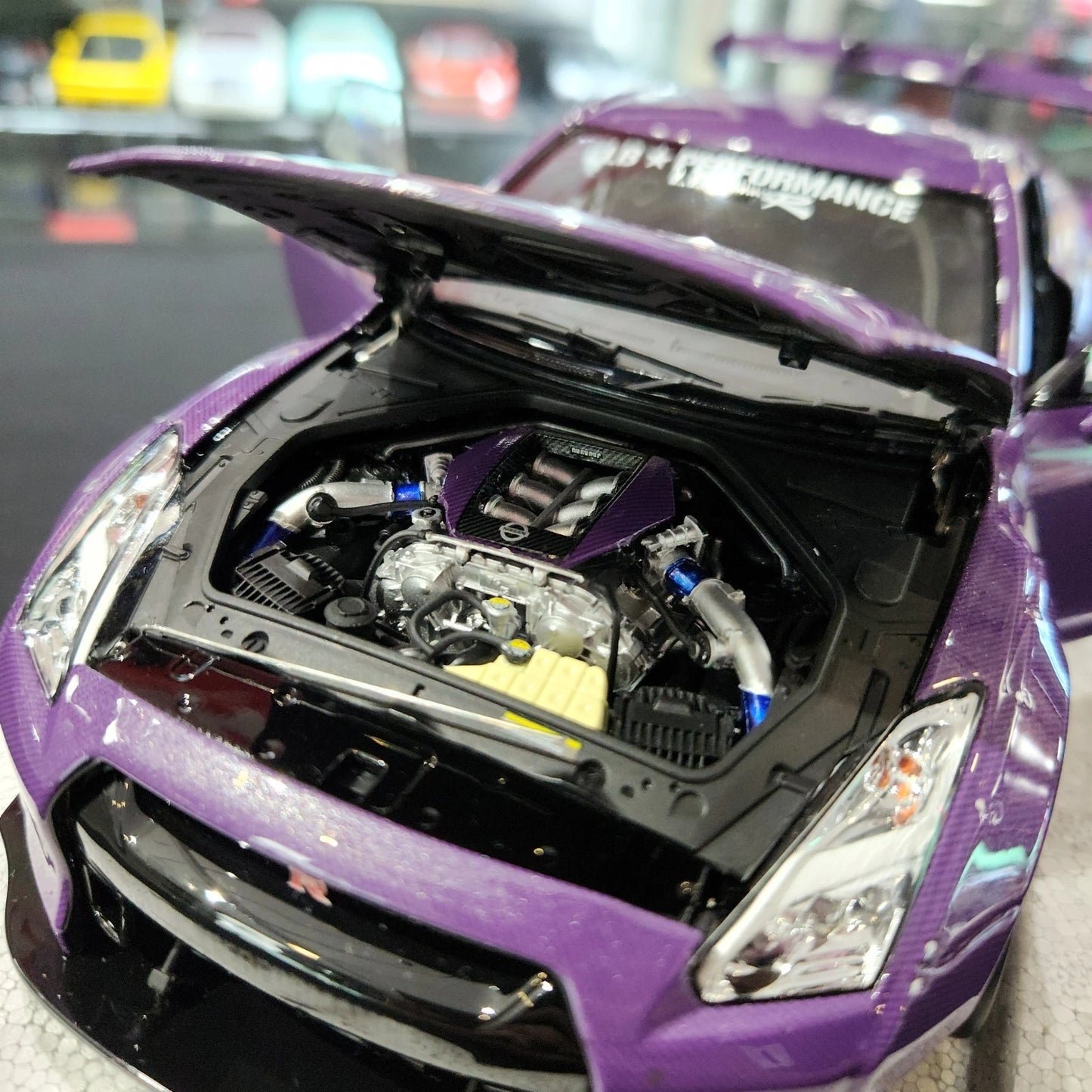 PGM 1/18 Nissan GT-R LBWK R35 Type I - Purple Carbon - Hobby Expo China 2025