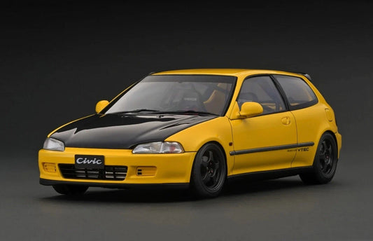 IG3044 Honda CIVIC (EG6) Yellow 1/18 Ignition Model