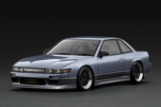 IG3590 VERTEX Nissan S13 Silvia (Blue Silver/Gray) 1/18 Ignition Model