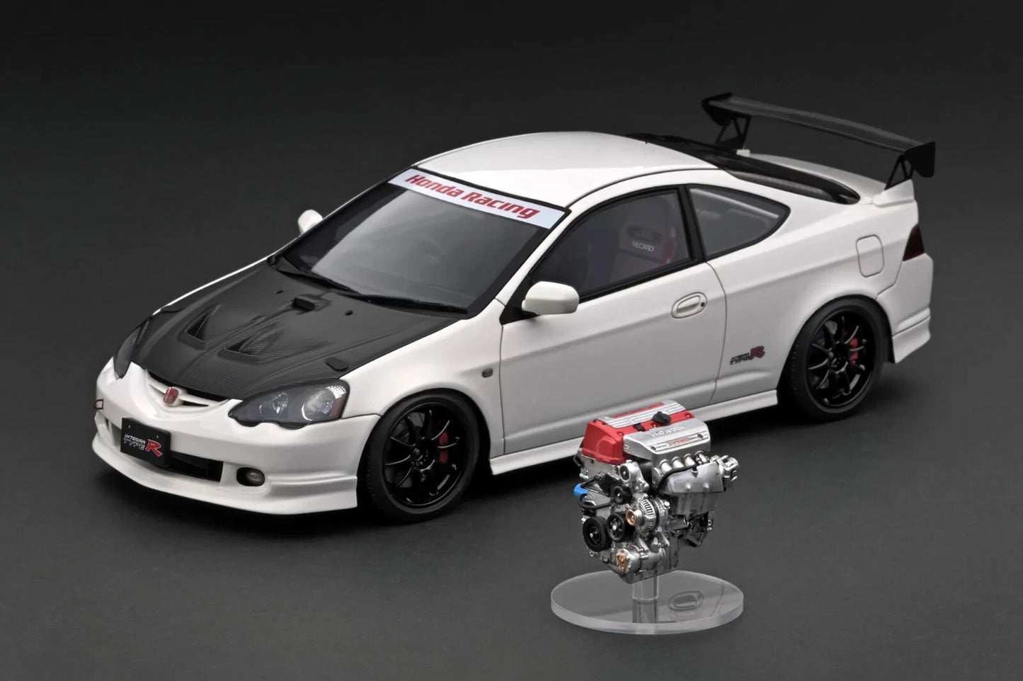 IG3324 Honda Integra/RSX (DC5) TYPE R White w/K20A Engine 1/18 Ignition Model