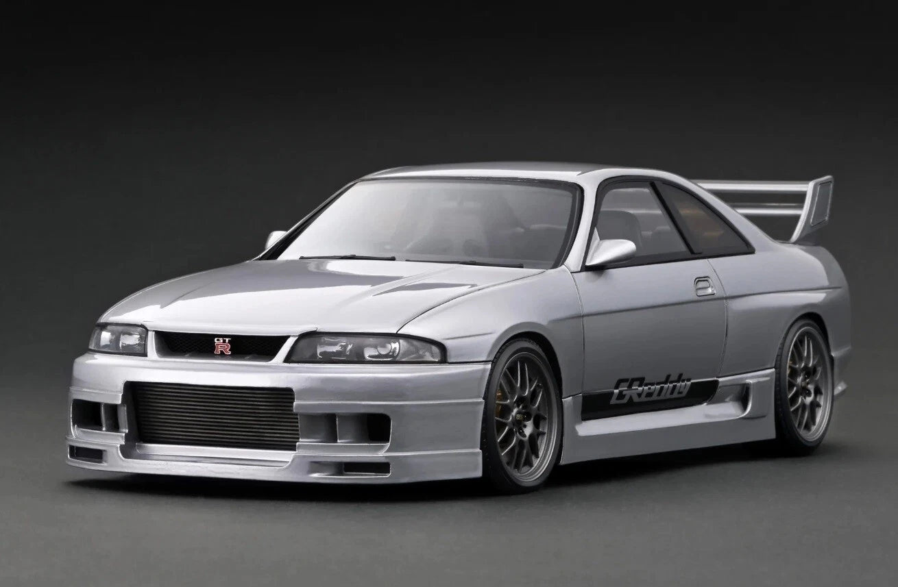 IG3131 GReddy Nissan Skyline GT-R (BCNR33) Silver 1/18 Ignition Model