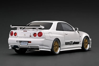 IG3227 Nissan Skyline GT-R 'GReddy' (BNR34) White 1/18 Ignition Model
