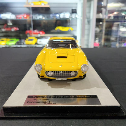 Tecnomodel 1/18 Ferrari 250 GT SWB Clienti Corsa 1962 (Modena Yellow)