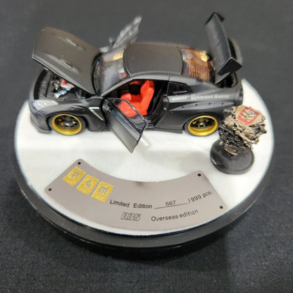 PGM 1/64 Nissan R35 Rocket Bunny (Overseas Edition) Matt Black